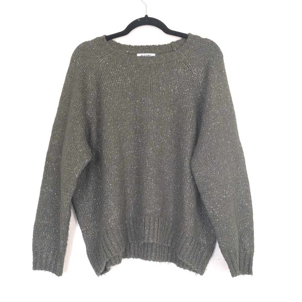 Old Navy Sweater Mens  Large‎ Olive Green Oversized Minimalist Neutral Normcore
